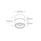 ONE LIGHT - 12109LA/W/W 9W COB LED  (1)