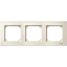 SCHNEIDER ELECTRIC - MTN515344 M-PLAN frame, 3-gang, white, glossy
