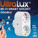 ULTRALUX - WF2P16A Wi-Fi Smart контакт, двоен, 16А, 3500W, 220-240V AC (4)