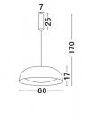 NOVA LUCE - Пендел LANDON 86009 LED 40W 2400Lm 3000K IP20 D:60 H2:170 cm (3)