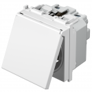 TEM - VM11PP Socket Schuko 2P+E 16A 2M with cover, color White gloss, Modul