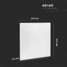 V-TAC - LED Panel 40W 600 x 600 mm 6400K SKU: 216025 (6)