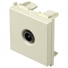 TEM - Розетка TV индивидуална 0db 2M, цвят Крем гланц, Modul KM20IW