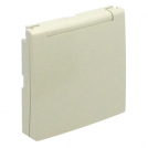 EFAPEL - Face plate for Outlet with lid SCHUKO IP44 IVORY 90634 TMF LOGUS 90