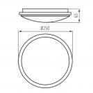 KANLUX - Ceiling-mounted LED light fitting ORTE with a motion sensor 18W 4000K 1600lm 120° IP54 29162 (4)