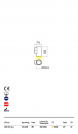 REDO GROUP - wall luminaire  RAM 90076 AP LED COB 3W IP65 DG 3000K (1)