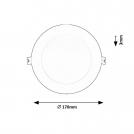 RABALUX - LED panel for embedding SHAUN2 white circle 12W 830lm IP20 3000K 71218 (3)