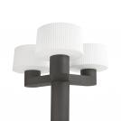 FARO -  MUFFIN 74436+74429 Dark grey structure pole lamp to muffin, blub´s 3L Shade