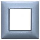 VIMAR - 14642.73 - Plate 2M metal metallized blue