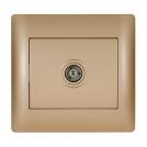ELMARK - 11253 - TV SOCKET GOLDEN METALLIC RHYME