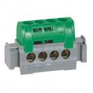 LEGRAND - IP2X terminal block - earth (green) - 4 x 1.5 to 16² - L. 47 mm 4830