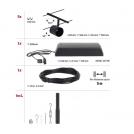 PAULMANN - 94469 CorDuo cable system Cup basic set✴GU5.3 max. 5x10W ~230/12V✴ matt black/chrome (7)