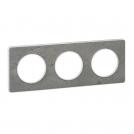 SCHNEIDER ELECTRIC - S520806U Odace - Touch - cover frame - 3 gang - stone sea & white border