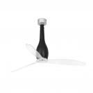 FARO - ETERFAN Matt black/transparent ceiling fan with DC motor 32003WP