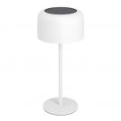 EGLO - SOLAR-LED градинска Настолна лампа ROCCANOVA Ø:135mm 2.8W 270lm 3000K, с тъчдимер и USB, бяла - 901892