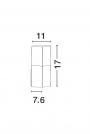 NOVA LUCE - аплик STICK 713412 E27 1x16 Watt 220-240 Volt 50Hz -IP54 (1)