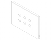 VIMAR - Plate 3Mx6 Tondo brushed dark bronze - 22693.RN.12 (2)
