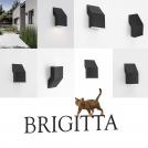 NOVA LUCE - Facade light  L:12, W:8.3, H:20.8 cm.  9020928   BRIGITTA ⚡ LED 6W ⚡ 3000K ⚡ PF>0.8 ⚡ CRI ≥80 ⚡ 100-240V ⚡ IP65 ✴ Black 