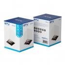 GTV Lighting - OS-ARIKW-22 Moon for outdoor installation  square ARIES white with black chrome 20W GU10 PC