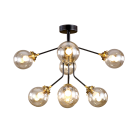 ELMARK - 955BUBBLES8 BUBBLES 8XE14 Amber glass