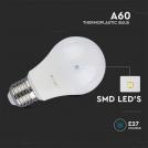 V-TAC - 10.5W A60 LED Plastic Bulb SAMSUNG Chip 3000K E27 SKU: 21177 (3)
