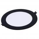 RABALUX - LED Recessed panel  SHAUN2 black circle 18W 1200lm IP20 3000K 71227