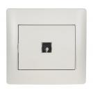 ELMARK - 11181C - PUSH LIGHT BUTTON WHITE METALLIC RHYME