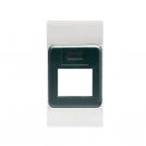 SCAME - Face plate for 1x RJ45 Keystone, EVOLUTION 1 mod. color GRAY - 101.6481.G