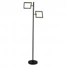 SEARCHLIGHT - EU4832-2BK Rosewell 2lt Floor Lamp, Matt Black And Opal