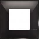 BTICINO -  R4802BC cover plate - 2 centered module - Black
