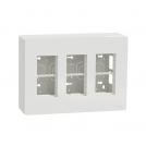 SCHNEIDER ELECTRIC - NU123418 Surface mounting box 3 rows x 2 modules, New Unica, white