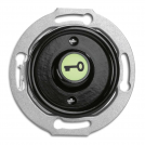 THPG - Rocker button door opener illuminated and symbol (key) 10A bakelite black 100976