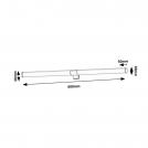 RABALUX - Влагозащитен аплик Н:5 W:60cm. 75044 ZAIN ⚡ LED 8W ⚡ 800lm ⚡ 4000К ⚡ IP44 ✴ Черен/Бял (5)