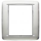 VIMAR - 20698.C23 - Round plate 8M Galvan.satin chrome