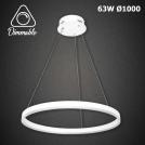 TNL - LED Chandelier 1010 63W Ø1000 DIMM white