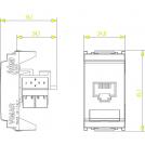 VIMAR - 16359.4 - RJ45 Cat5e Netsafe UTP 110 outlet grey (1)