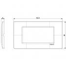 VIMAR - 14654.06 - Plate 4M techn. granite white (1)