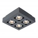 ITALUX - Луна за външен монтаж четворна Casemiro IT8002S4-BK/AL