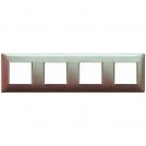 VIMAR - 14669.23 - Plate 8M (2+2+2+2) 71mm iridescent brown