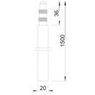 OBO BETTERMAN - Deep earth rod steel Ф20mm 1.5m O5000750 (1)