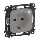 LEGRAND - 7 530 07 2P+E socket with shut. +USB Valena Allure - automatic terminals - German standard -16 A -250 V~ -white