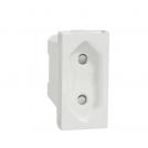 SCHNEIDER ELECTRIC - NU303118 Socket Outlet white 2P 10A 250V New Unica connection with screws
