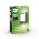 PHILIPS - Фасаден аплик със сензор IP44 Arbour IR 16461/93/P3 4000K (4)