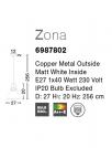NOVA LUCE - Пендел ZONA 6987802 E27 1x40W IP20 Bulb Excluded D: 27 H:256 cm (3)