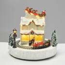 ACA LIGHTING - LED WW DECOR WHITE HOUSE+ROTATION TRAIN+MUSIC 4.5V (ADAPT) / 3ΑΑ (BAT) 24Χ23Χ23.5CM X0306