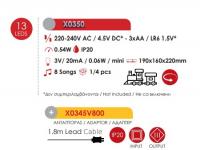 ACA LIGHTING - LED MULTIC.HOUSE TREE TRAIN MOVEM. MUSIC ADAPT:4.5V (NOT INCL) BATT:3XAA (NOT INCL) 19*16*22cm X0350 (1)