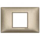VIMAR - 14652.70 - Plate 2centrM metal metallized bronze