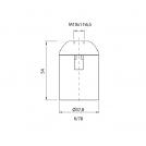VIVALUX - Termoplastic lamp holder Е27 smooth T210° white  VIV002709 (1)