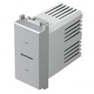 TEM - EM82ES Button with programmable relay 16A 1M, color Silver matt, Modul