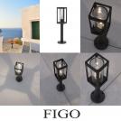 NOVA LUCE - Градински стълб  Д:11, Ш:15, В:50 см.   9060193   FIGO ⚡ LED E27 ⚡ 1x12 Watt ⚡ 110-240 Volt ⚡ IP54 ✴ Тъмен антрацит 